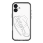 スリムプロテクションプレミアムケース with MagSafe［ LATENCY - Circle logo - White ］