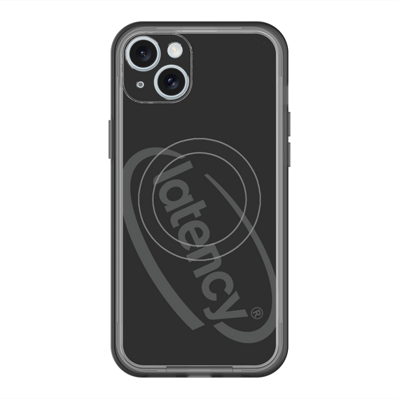 スリムプロテクションプレミアムケース with MagSafe［ LATENCY - Circle logo - Black ］