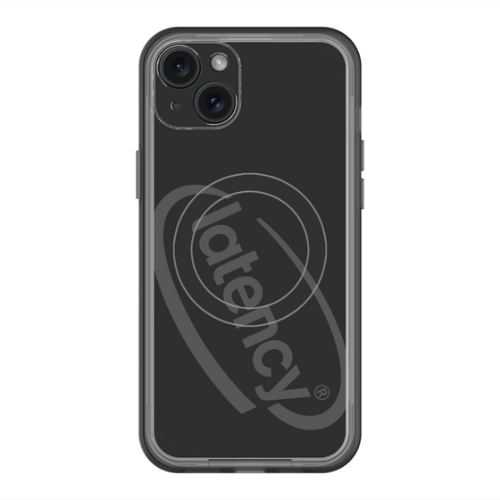 スリムプロテクションプレミアムケース with MagSafe［ LATENCY - Circle logo - Black ］