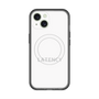 スリムプロテクションプレミアムケース with MagSafe［ LATENCY - Logotype - White ］