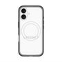スリムプロテクションプレミアムケース with MagSafe［ LATENCY - Logotype - White ］