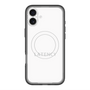 スリムプロテクションプレミアムケース with MagSafe［ LATENCY - Logotype - White ］