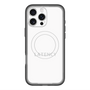 スリムプロテクションプレミアムケース with MagSafe［ LATENCY - Logotype - White ］
