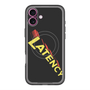 スリムプロテクションプレミアムケース with MagSafe［ LATENCY - Rock logo - Black ］