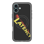 スリムプロテクションプレミアムケース with MagSafe［ LATENCY - Rock logo - Black ］