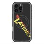 スリムプロテクションプレミアムケース with MagSafe［ LATENCY - Rock logo - Black ］