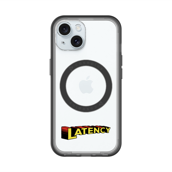 スリムプロテクションプレミアムケース with MagSafe［ LATENCY - Rock logo ］