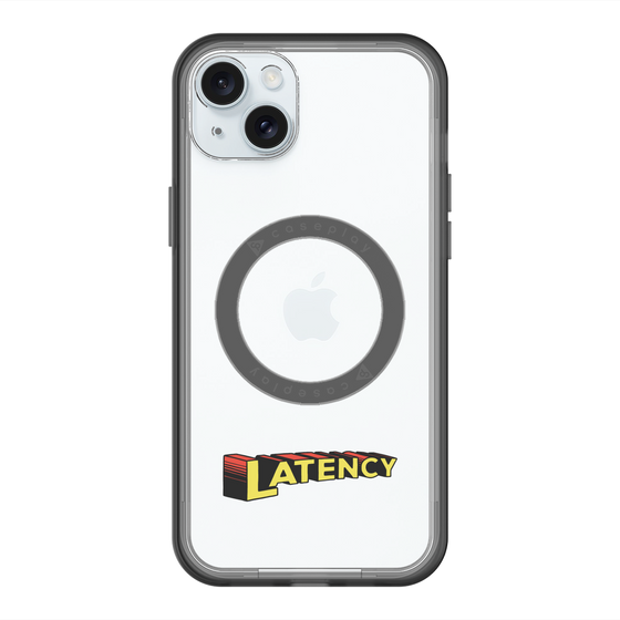 スリムプロテクションプレミアムケース with MagSafe［ LATENCY - Rock logo ］