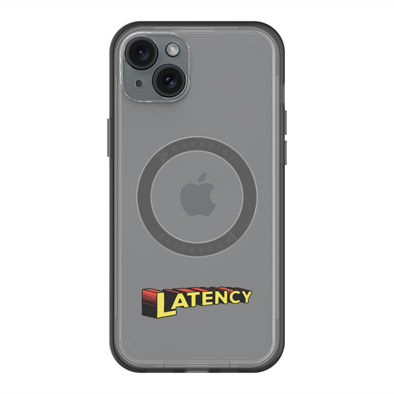 スリムプロテクションプレミアムケース with MagSafe［ LATENCY - Rock logo ］