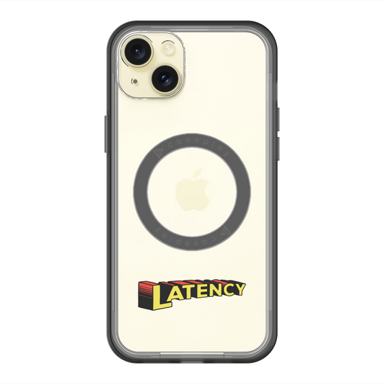 スリムプロテクションプレミアムケース with MagSafe［ LATENCY - Rock logo ］