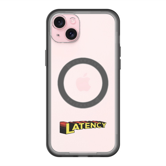スリムプロテクションプレミアムケース with MagSafe［ LATENCY - Rock logo ］
