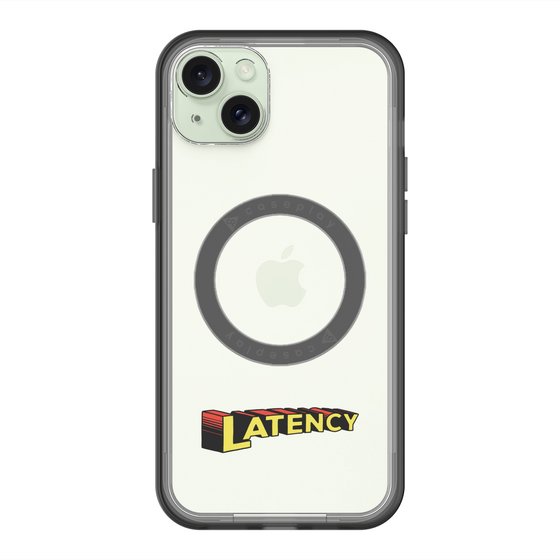 スリムプロテクションプレミアムケース with MagSafe［ LATENCY - Rock logo ］