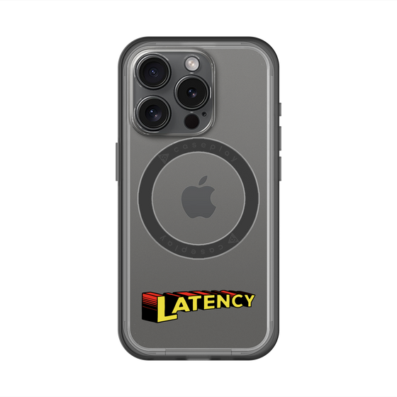 スリムプロテクションプレミアムケース with MagSafe［ LATENCY - Rock logo ］