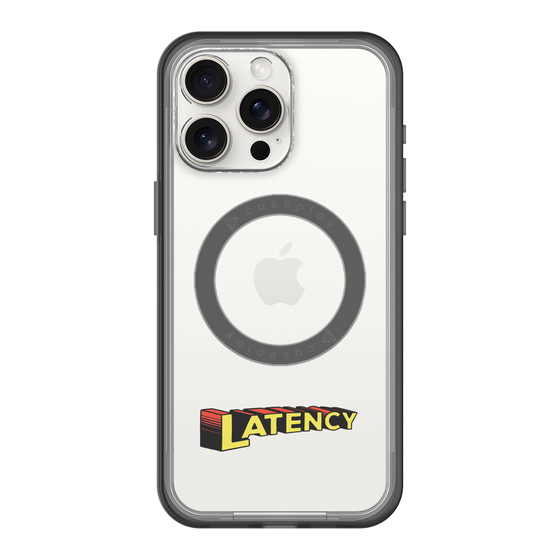 スリムプロテクションプレミアムケース with MagSafe［ LATENCY - Rock logo ］