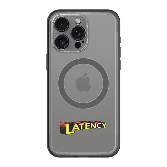 スリムプロテクションプレミアムケース with MagSafe［ LATENCY - Rock logo ］