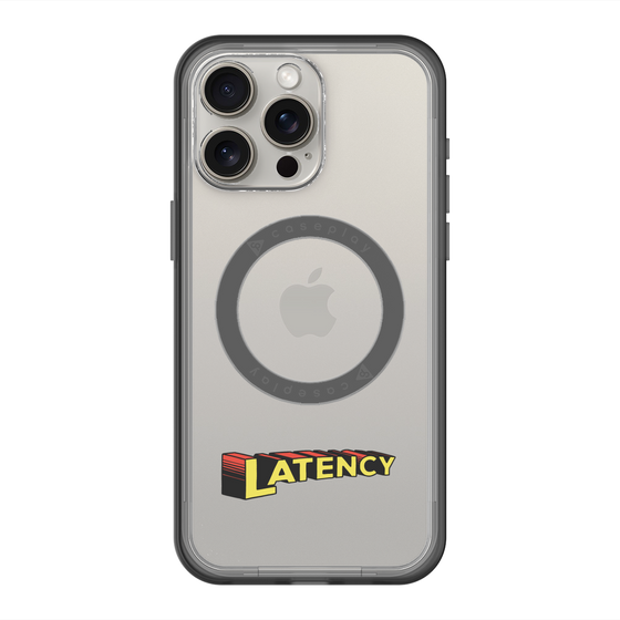 スリムプロテクションプレミアムケース with MagSafe［ LATENCY - Rock logo ］