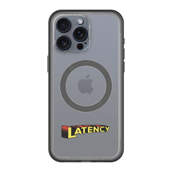 スリムプロテクションプレミアムケース with MagSafe［ LATENCY - Rock logo ］