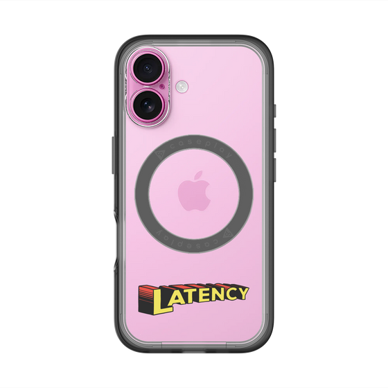 スリムプロテクションプレミアムケース with MagSafe［ LATENCY - Rock logo ］