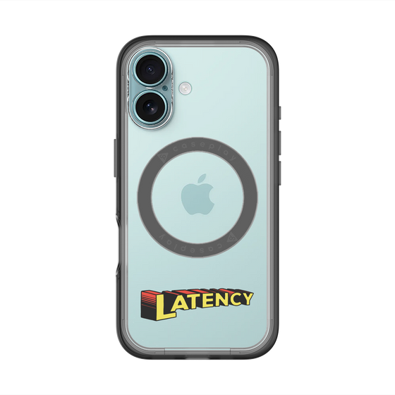 スリムプロテクションプレミアムケース with MagSafe［ LATENCY - Rock logo ］