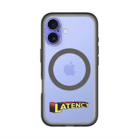 スリムプロテクションプレミアムケース with MagSafe［ LATENCY - Rock logo ］