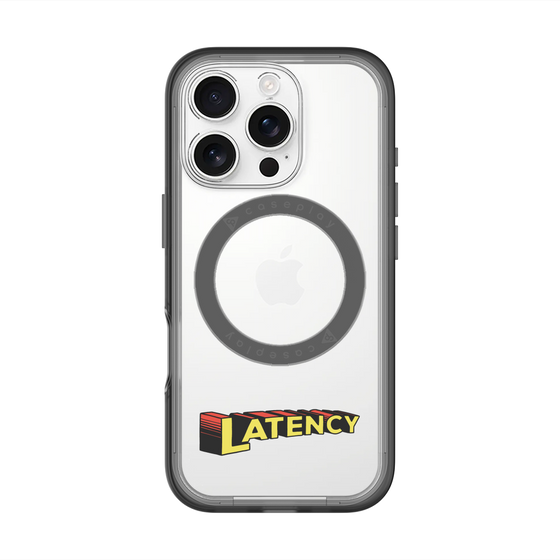 スリムプロテクションプレミアムケース with MagSafe［ LATENCY - Rock logo ］