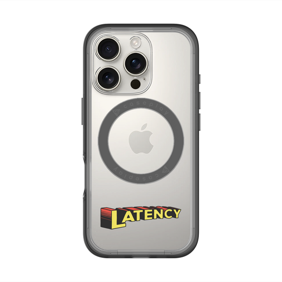 スリムプロテクションプレミアムケース with MagSafe［ LATENCY - Rock logo ］