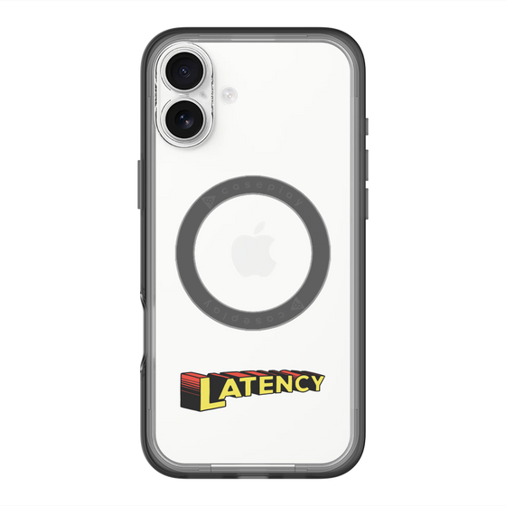 スリムプロテクションプレミアムケース with MagSafe［ LATENCY - Rock logo ］