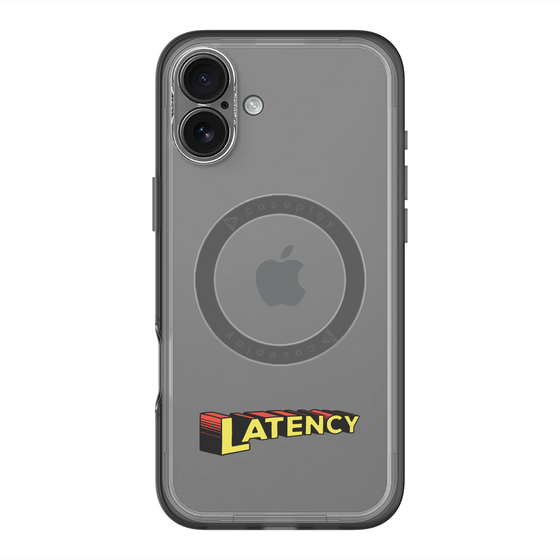 スリムプロテクションプレミアムケース with MagSafe［ LATENCY - Rock logo ］