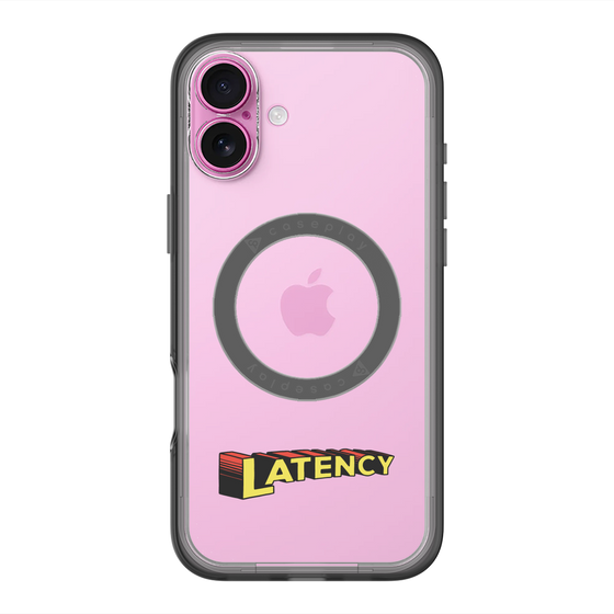 スリムプロテクションプレミアムケース with MagSafe［ LATENCY - Rock logo ］