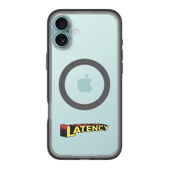 スリムプロテクションプレミアムケース with MagSafe［ LATENCY - Rock logo ］