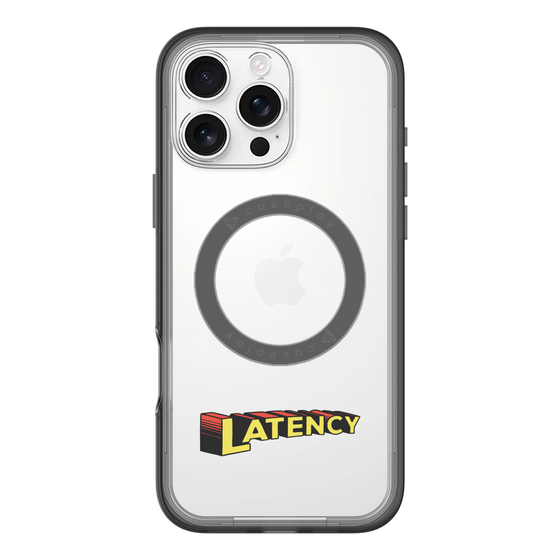 スリムプロテクションプレミアムケース with MagSafe［ LATENCY - Rock logo ］