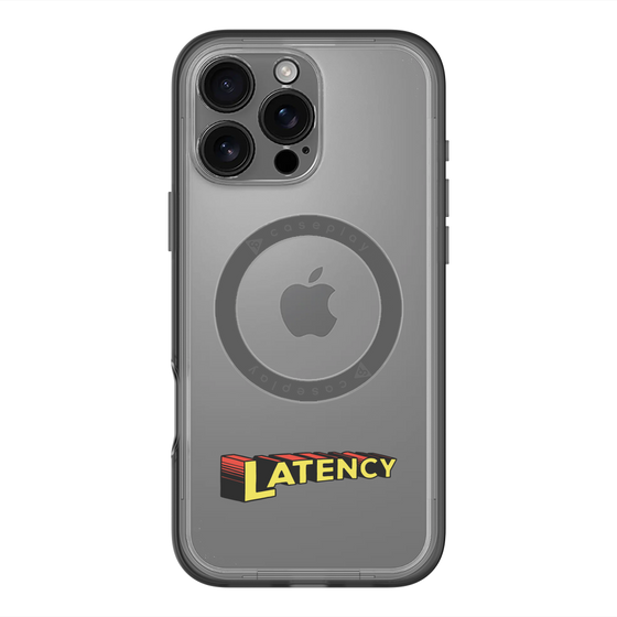 スリムプロテクションプレミアムケース with MagSafe［ LATENCY - Rock logo ］