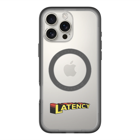 スリムプロテクションプレミアムケース with MagSafe［ LATENCY - Rock logo ］