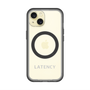 スリムプロテクションプレミアムケース with MagSafe［ LATENCY - Logotype - Gray ］