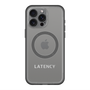 スリムプロテクションプレミアムケース with MagSafe［ LATENCY - Logotype - Gray ］