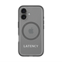 スリムプロテクションプレミアムケース with MagSafe［ LATENCY - Logotype - Gray ］