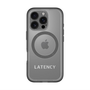 スリムプロテクションプレミアムケース with MagSafe［ LATENCY - Logotype - Gray ］