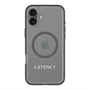 スリムプロテクションプレミアムケース with MagSafe［ LATENCY - Logotype - Gray ］