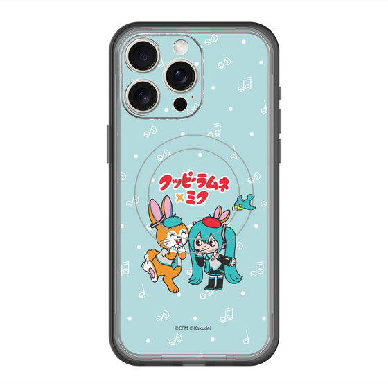 スリムプロテクションプレミアムケース with MagSafe［ 初音ミク×クッピーラムネ - 初音ミク×クッピー - デフォルメイラスト ］