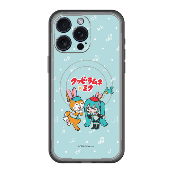 スリムプロテクションプレミアムケース with MagSafe［ 初音ミク×クッピーラムネ - 初音ミク×クッピー - デフォルメイラスト ］