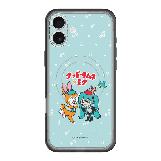 スリムプロテクションプレミアムケース with MagSafe［ 初音ミク×クッピーラムネ - 初音ミク×クッピー - デフォルメイラスト ］