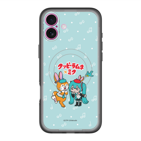 スリムプロテクションプレミアムケース with MagSafe［ 初音ミク×クッピーラムネ - 初音ミク×クッピー - デフォルメイラスト ］