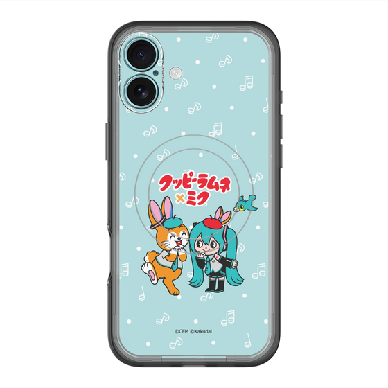 スリムプロテクションプレミアムケース with MagSafe［ 初音ミク×クッピーラムネ - 初音ミク×クッピー - デフォルメイラスト ］