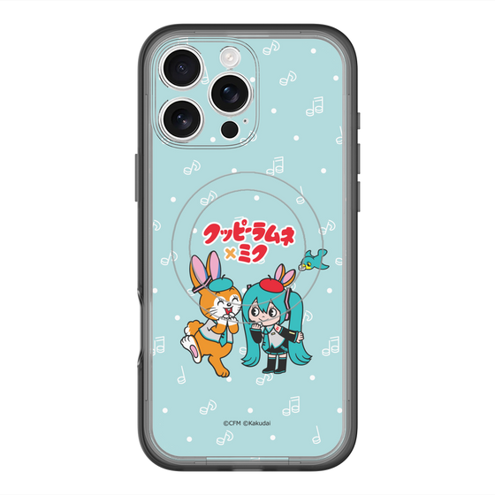 スリムプロテクションプレミアムケース with MagSafe［ 初音ミク×クッピーラムネ - 初音ミク×クッピー - デフォルメイラスト ］