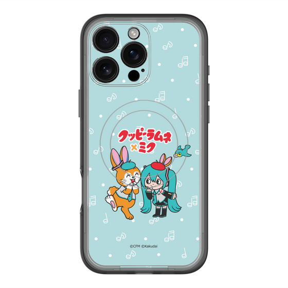 スリムプロテクションプレミアムケース with MagSafe［ 初音ミク×クッピーラムネ - 初音ミク×クッピー - デフォルメイラスト ］