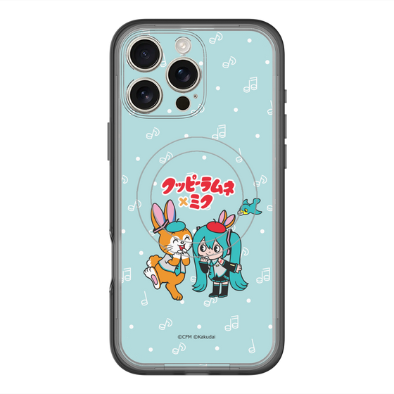 スリムプロテクションプレミアムケース with MagSafe［ 初音ミク×クッピーラムネ - 初音ミク×クッピー - デフォルメイラスト ］