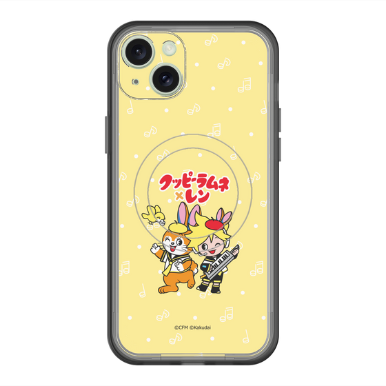 スリムプロテクションプレミアムケース with MagSafe［ 初音ミク×クッピーラムネ - 鏡音レン×クッピー - デフォルメイラスト ］