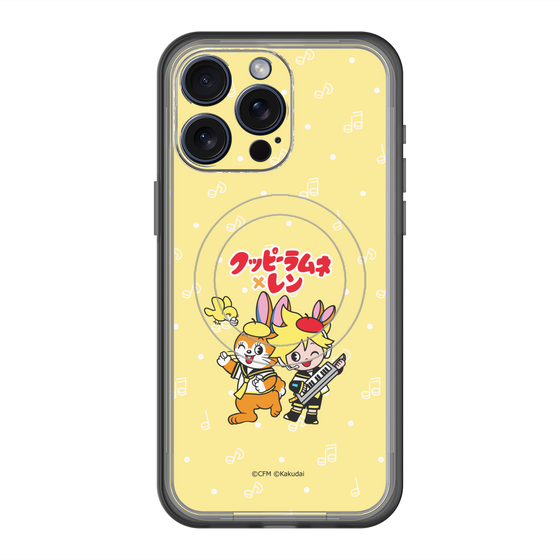 スリムプロテクションプレミアムケース with MagSafe［ 初音ミク×クッピーラムネ - 鏡音レン×クッピー - デフォルメイラスト ］