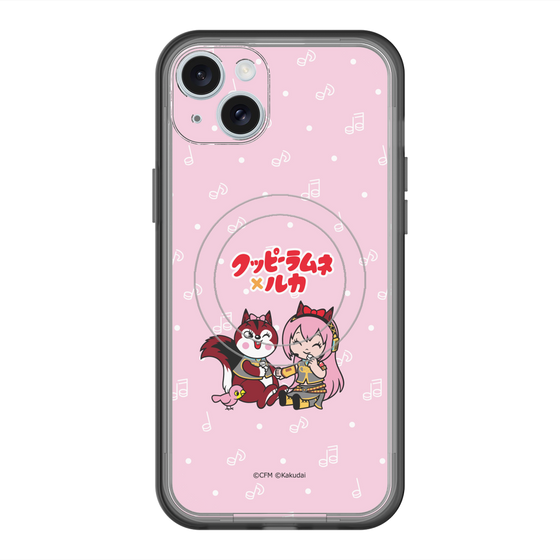 スリムプロテクションプレミアムケース with MagSafe［ 初音ミク×クッピーラムネ - 巡音ルカ×ラム - デフォルメイラスト ］