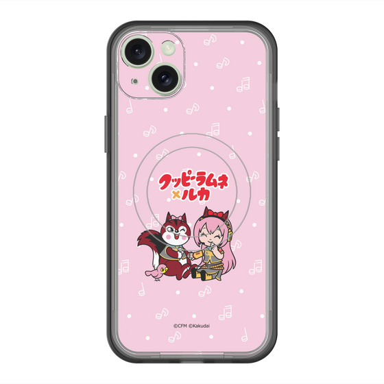 スリムプロテクションプレミアムケース with MagSafe［ 初音ミク×クッピーラムネ - 巡音ルカ×ラム - デフォルメイラスト ］